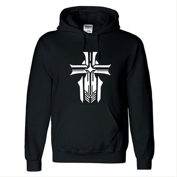 Azur Lane Cosplay KMS Logotipo Sudadera Estampada con Capucha de Color Negro para Adultos Unisex
